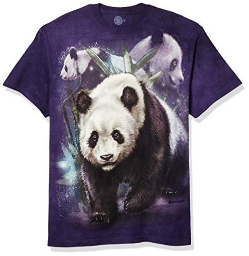 The Mountain Panda Collage Adult T-Shirt, Purple, Small The Mountain Panda Collage Adult T-Shirt, Purple, Small