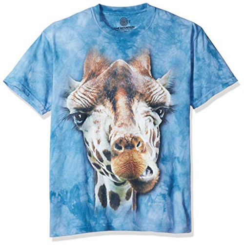 The Mountain Giraffe Adult T-Shirt, Blue, Medium The Mountain Giraffe Adult T-Shirt, Blue, Medium