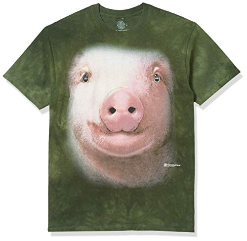 The Mountain Pig Face Adult T-Shirt, Green, Medium The Mountain Pig Face Adult T-Shirt, Green, Medium