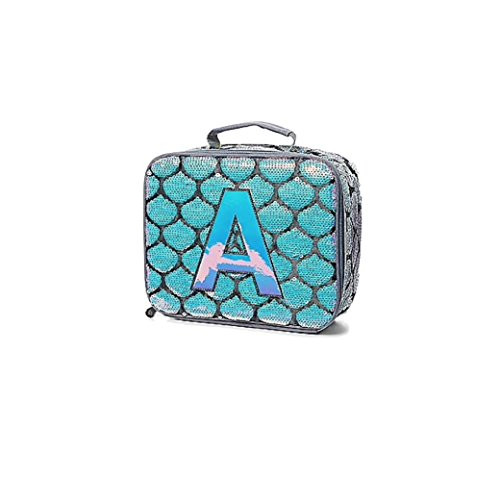 Justice Mermaid Lunch Tote Initial (letter K)