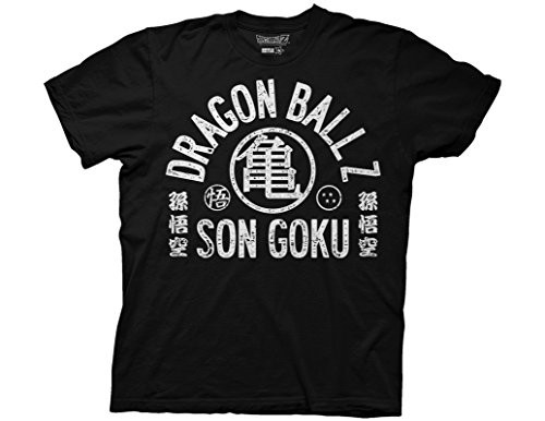 Ripple Junction Dragon Ball Z Son Goku Fighter Adult T-Shirt Small Black