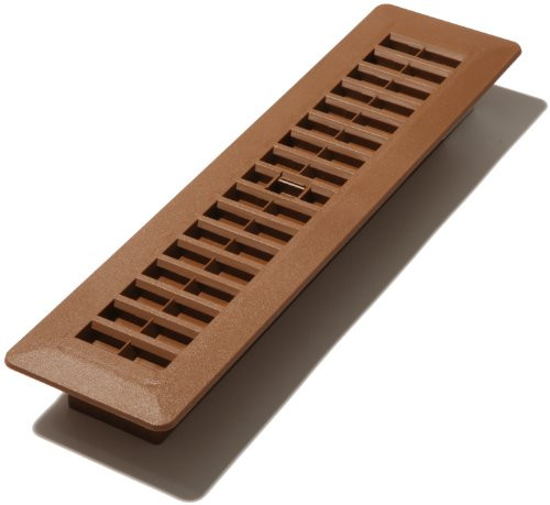 Decor Grates PL212-OB 2-Inch by 12-Inch Plastic Floor Register, Oak Brown