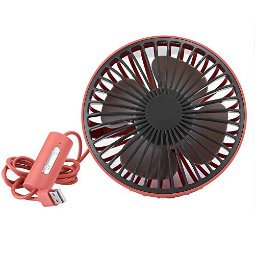 USB Car Fan,Mini Fan for Large Truck Table,5W DC5.0V F829 Car Fan USB Silent Air Conditioner Cooling Fan,Three?Level Adjustable Car Fan Strong Wind and 360 Rotation for Home Car
