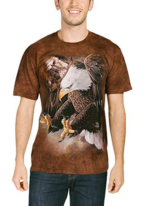 The Mountain Freedom Eagle Adult T-Shirt, Brown, Medium The Mountain Freedom Eagle Adult T-Shirt, Brown, Medium
