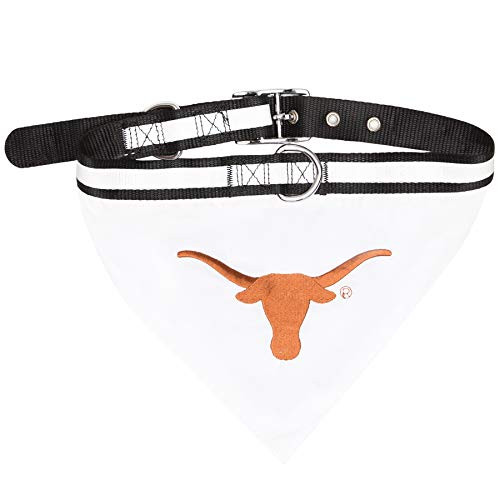 Pets First Collegiate Pet Accessories, Collar Bandana, Texas Longhorns, Large