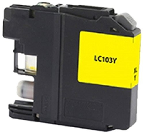 CIG Remanufactured High Yield Yellow Ink Cartridge -Alternative for Brother LC103Y- -600 Yield- CIG Remanufactured High Yield Yellow Ink Cartridge -Alternative for Brother LC103Y- -600 Yield-