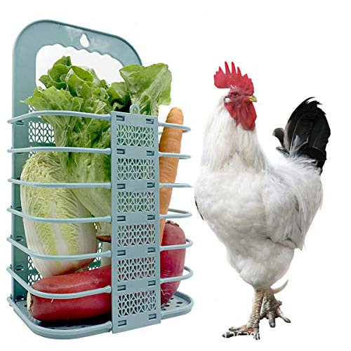 Eurobuy Chicken Vegetable Feeder Basket Folding Hen Feeders Veggie Ball Fruit Hanging Feeder for Chicken Coop Eurobuy Chicken Vegetable Feeder Basket Folding Hen Feeders Veggie Ball Fruit Hanging Feeder for Chicken Coop