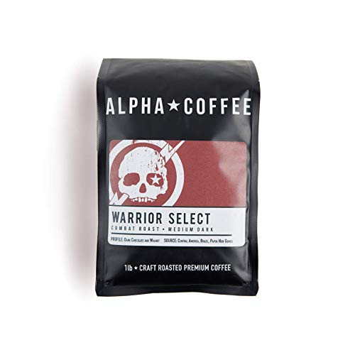 Alpha Coffee  Warrior Select - 16 oz. Premium Gourmet Craft Medium-Dark Roast Drip Grind Coffee - Veteran Owned - Specialty Small Batch Roasted Coffee - 100 percent Arabica Beans -Combat Roast-