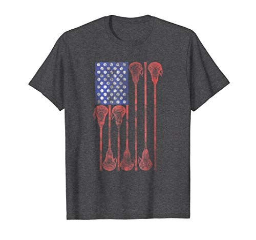 Lacrosse Stick Lax American Flag T-shirt Lacrosse Stick Lax American Flag T-shirt