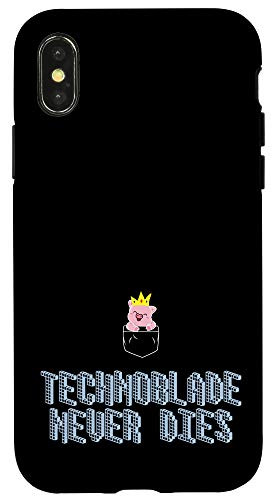 iPhone X/XS Technoblade Merch Cosplay Crown Dream SMP Case