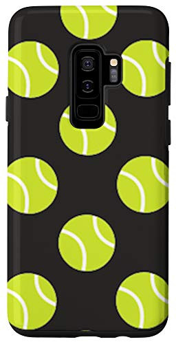 Galaxy S9 plus Tennis Balls Pattern Yellow and Black Case