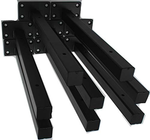 8 Pack 11 Inch Shelf Bracket Heavy Duty Floating Shelf Brackets Wall Mounted Industrial Metal Brackets for Shelves