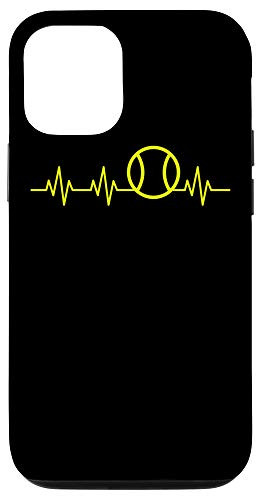 iPhone 12/12 Pro Tennis Ball Heartbeat Lifeline Heart Funny Tennis Gift Case