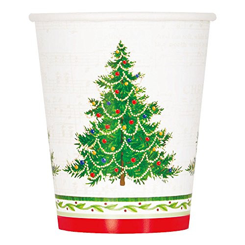 9oz Classic Christmas Tree Party Cups, 8ct