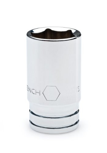 GEARWRENCH 80368S 3/8-Inch Drive 6-Point Mid Length SAE Socket 9/16-Inch