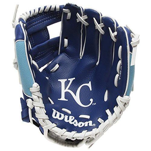Wilson WTA02RB16KAN Kansas City Royals Glove, Left Hand, 10", Royal/White