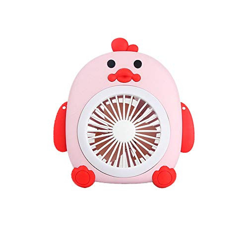 Mini Usb Portable Desk Fan?USB Battery Rechargeable Fan ?Small Personal Desktop Table Fan ?Quiet Operation Small Table Fan ? Portable Fan ?for Home Office Bedroom Table And Desktop -Pink-
