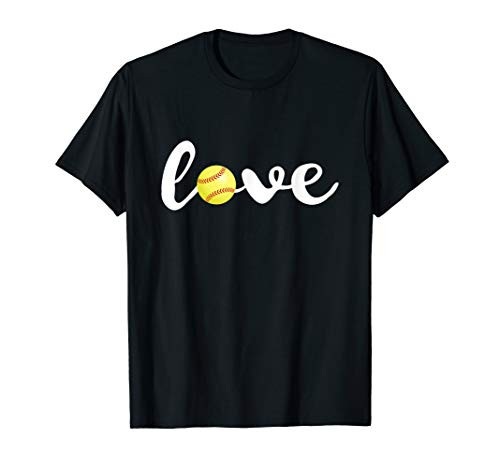 Love Softball T Shirt Sports Fans Softball Players Gift Tee T-Shirt Love Softball T Shirt Sports Fans Softball Players Gift Tee T-Shirt