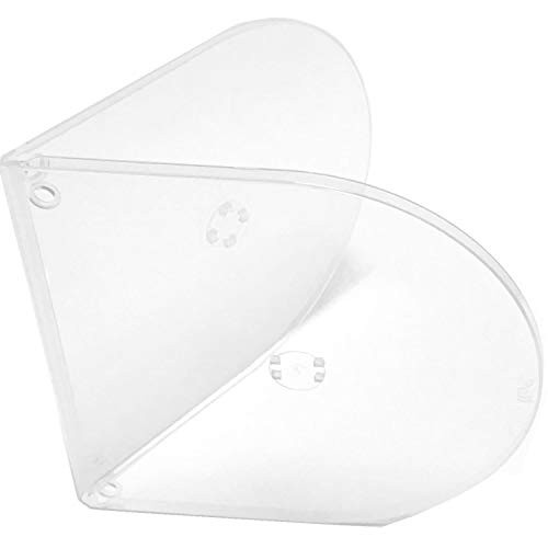 KEYIN Poly CD DVD Clamshell - D Shell Cases, 50 Pack