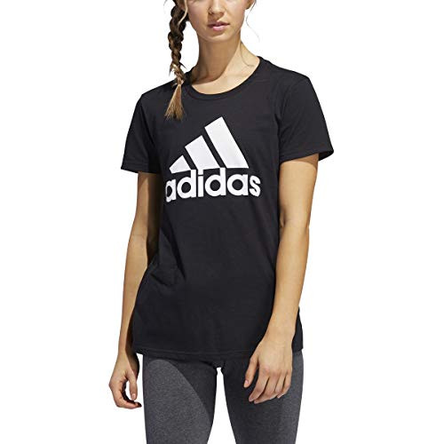adidas Basic Badge of Sport Tee -Black/White, Small-