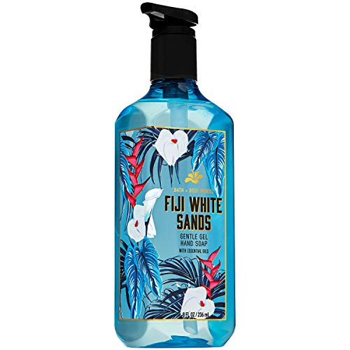 Bath and Body Works FIJI WHITE SANDS Gentle Gel Hand Soap 8 Fluid Ounce -2020 Edition-