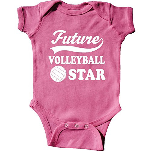 inktastic Future Volleyball Star Childs Sports Infant Creeper Newborn Raspberry