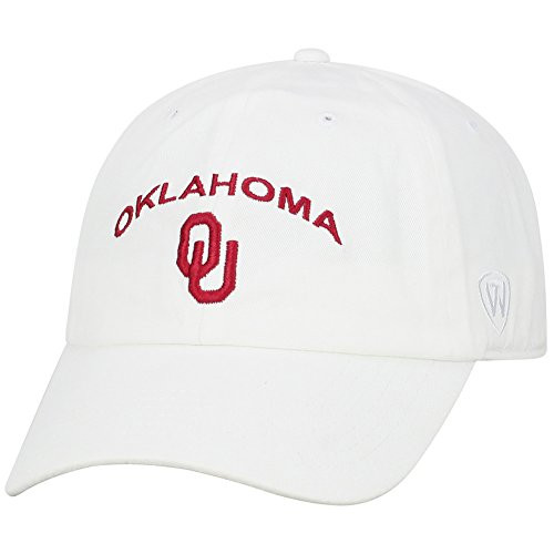 Elite Fan Shop Oklahoma Sooners Hat Arch White - Adjustable