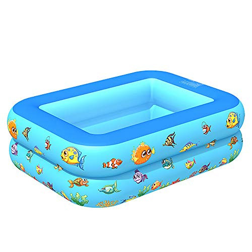 Inflatable Pool Swimming Pools Inflatable Kid Pools Blow up Pool Toddler Pool Family Pool for Baby, Kiddie, Adult Ages 3 plus Outdoor Garden Backyard Ground Party 41" X 30" X 12" Full-Sized