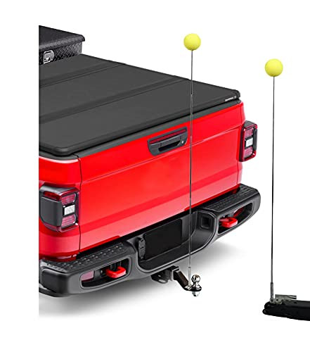 Jounjip 52" Magnetic Trailer Hitch Alignment Kit- Trailer Hitch Accessories for Boat, Camper, Horse Trailer, RV Hitching and Towing- Adjustable Guide Poles Extend Up to 52" High -2 pcs-