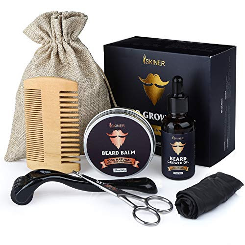 Beard Growth Kit, Beard Kit for Men Grooming and Care with Beard Oil, Beard Balm, Beard Comb, Beard Scissor, Beard Guard, Storage Bag, Beard Care Gifts for Men Dad Boyfriend Husband Beard Growth Kit, Beard Kit for Men Grooming and Care with Beard Oil, Beard Balm, Beard Comb, Beard Scissor, Beard Guard, Storage Bag, Beard Care Gifts for Men Dad Boyfriend Husband
