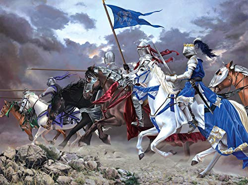 SUNSOUT INC Knights Charge 1000 pc Jigsaw Puzzle by Artist- Nene Thomas SUNSOUT INC Knights Charge 1000 pc Jigsaw Puzzle by Artist- Nene Thomas