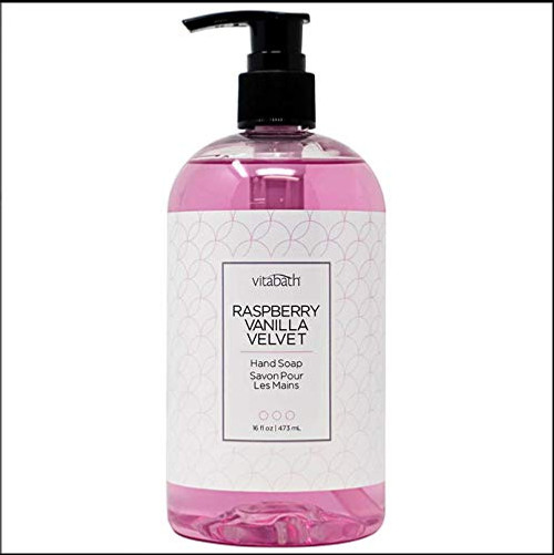Vitabath Hand Soap 16 fl oz/473 mL -Raspberry Vanilla Velvet Hand- Vitabath Hand Soap 16 fl oz/473 mL -Raspberry Vanilla Velvet Hand-