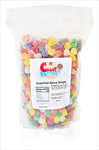 Sarah's Candy Factory Assorted Spice Drops -5 Lbs in Bag-