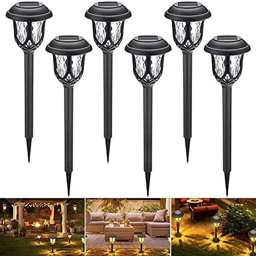 Solar Pathway Lights 6 Pack LED Solar Powered Lights Waterproof Solar Landscape Lights Outdoor Garden Decor Solar Yard Lights for Lawn, Patio, Path, Garden, Walkway, Warm White Solar Pathway Lights 6 Pack LED Solar Powered Lights Waterproof Solar Landscape Lights Outdoor Garden Decor Solar Yard Lights for Lawn, Patio, Path, Garden, Walkway, Warm White