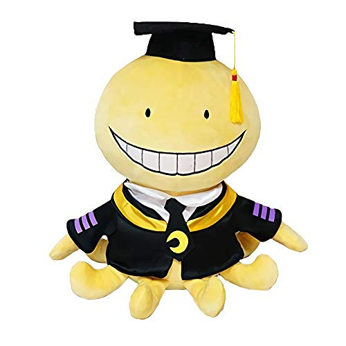 JackDuck Assassination Classroom Cute Octopus Plush Toy Korosensei Stuffed Doll for Anime Fans -Korosensei, 11.8 inch-