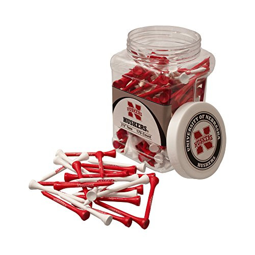 Team Golf NCAA Nebraska Cornhuskers 2-3/4" Golf Tees, 175 Pack, Regulation Size, Multi Team Colors