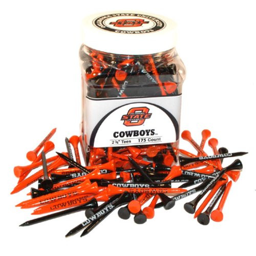 Team Golf NCAA Oklahoma State Cowboys 2-3/4" Golf Tees, 175 Pack, Regulation Size, Multi Team Colors