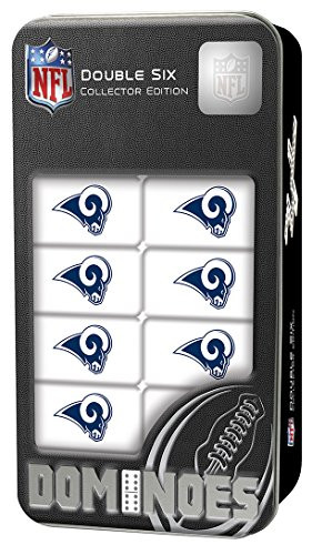 MasterPieces NFL Los Angeles Rams Collector Edition Double Six Dominoes
