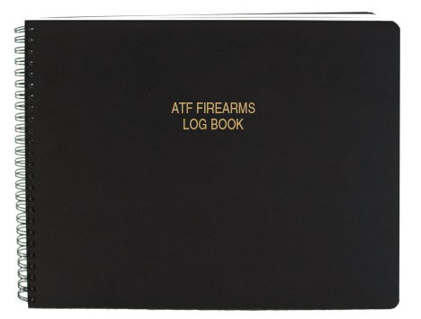BookFactory ATF Bound Book/ATF Log Book/ATF Record Book - 100 Pages, Black-TransLux Cover - Wire-O, 11" x 8 1/2" -LOG-100-GUN-W01-ATF-T41-