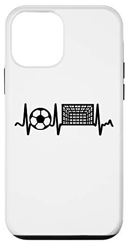 iPhone 12 mini Black Soccer Heartbeat Goal and Soccer Ball Case
