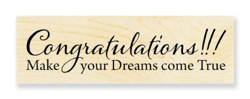 STAMPENDOUS Wood Handle Stamp, Dreams Come True