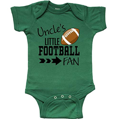 inktastic Uncle's Little Football Fan Infant Creeper 6 Months Kelly Green