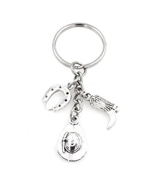 Cowboy Keychain Cowboy Hat Boot Horseshoe 111Q