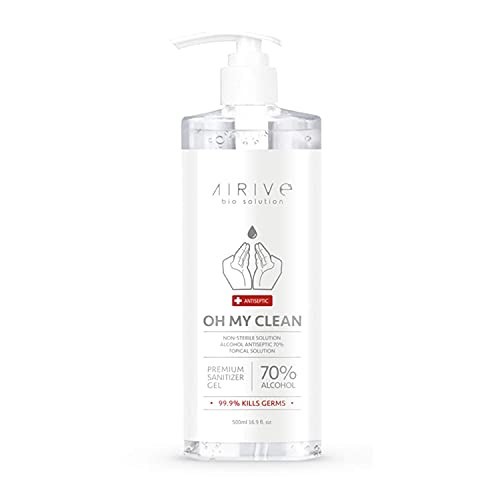 Hand Sanitizer Gel OH MY CLEAN Premium -16.9 fl. oz. 500ml- - 70 percent Ethanol - Unscented Fragrance Free -PACK OF 4- Hand Sanitizer Gel OH MY CLEAN Premium -16.9 fl. oz. 500ml- - 70 percent Ethanol - Unscented Fragrance Free -PACK OF 4-