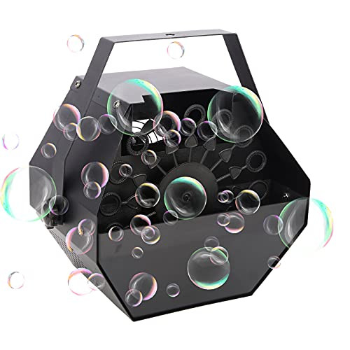 Gresus Professional Metal Bubble Machine, Automatic Bubble Blower , Plug-in Bubble Maker with High Output for Outdoor/Indoor Birthday Party