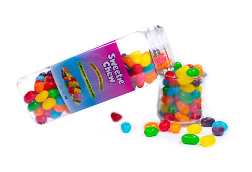 Sweetie Chew Assorted Flavors Jelly beans. Fruit Mix Jelly Balls with Convenient Resealable Container. Party Pack - 2 Lbs