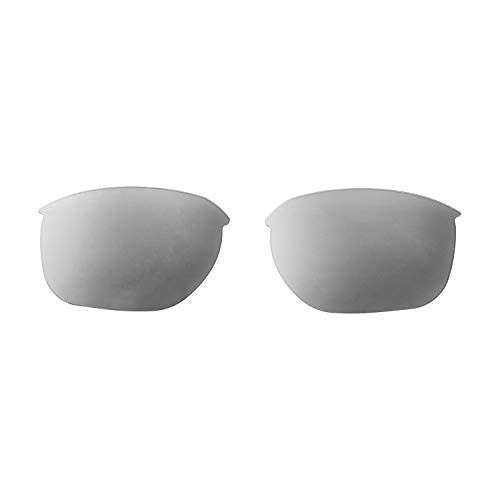 Walleva Replacement Lenses For Oakley Sliver Edge Sunglasses - Multiple Options available -Titanium Mirror Coated - Polarized-