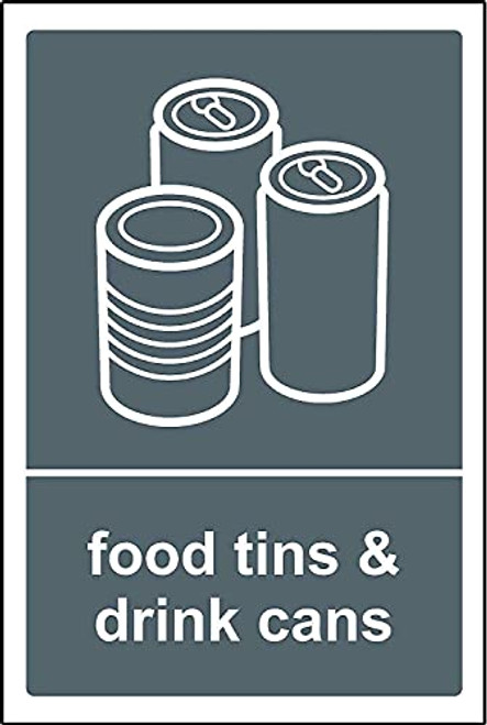 EDDIOAN Recycling Bin Food Funny Tin Sign Bar Pub Garage Diner Cafe Home Wall Decor Art 8X12 Inch