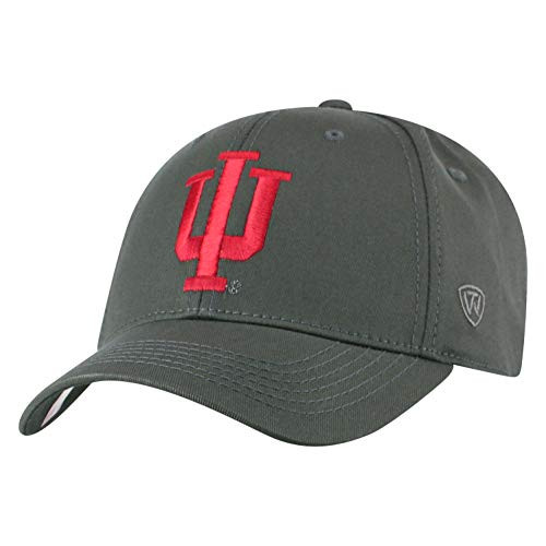 Top of the World Indiana Hoosiers Men's Fitted Charcoal Icon hat, Adjustable