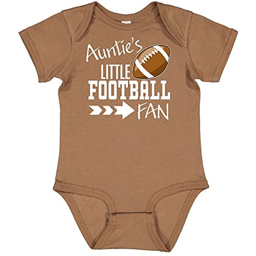 inktastic Auntie's Little Football Fan Infant Creeper Newborn Coyote Brown 31b1b inktastic Auntie's Little Football Fan Infant Creeper Newborn Coyote Brown 31b1b